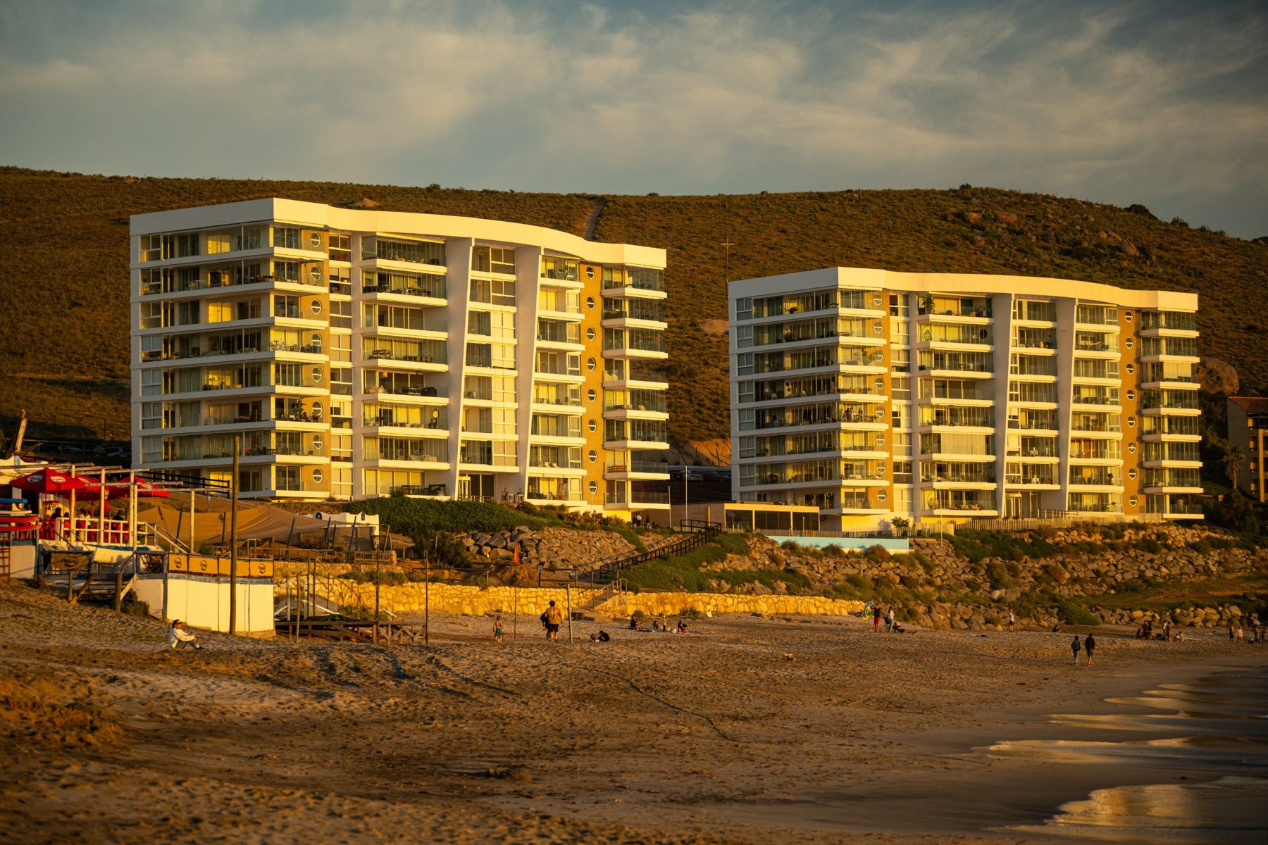 Las torres al atardecer