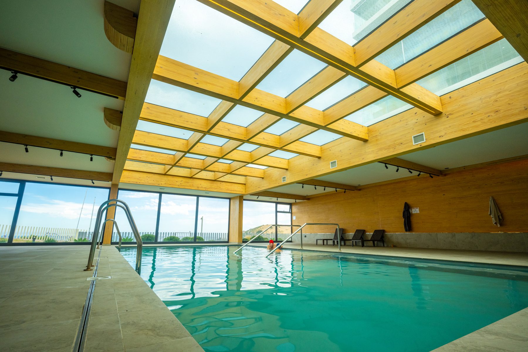 Piscina temperada techada